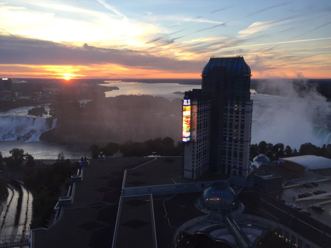 sunrise over Niagara Falls